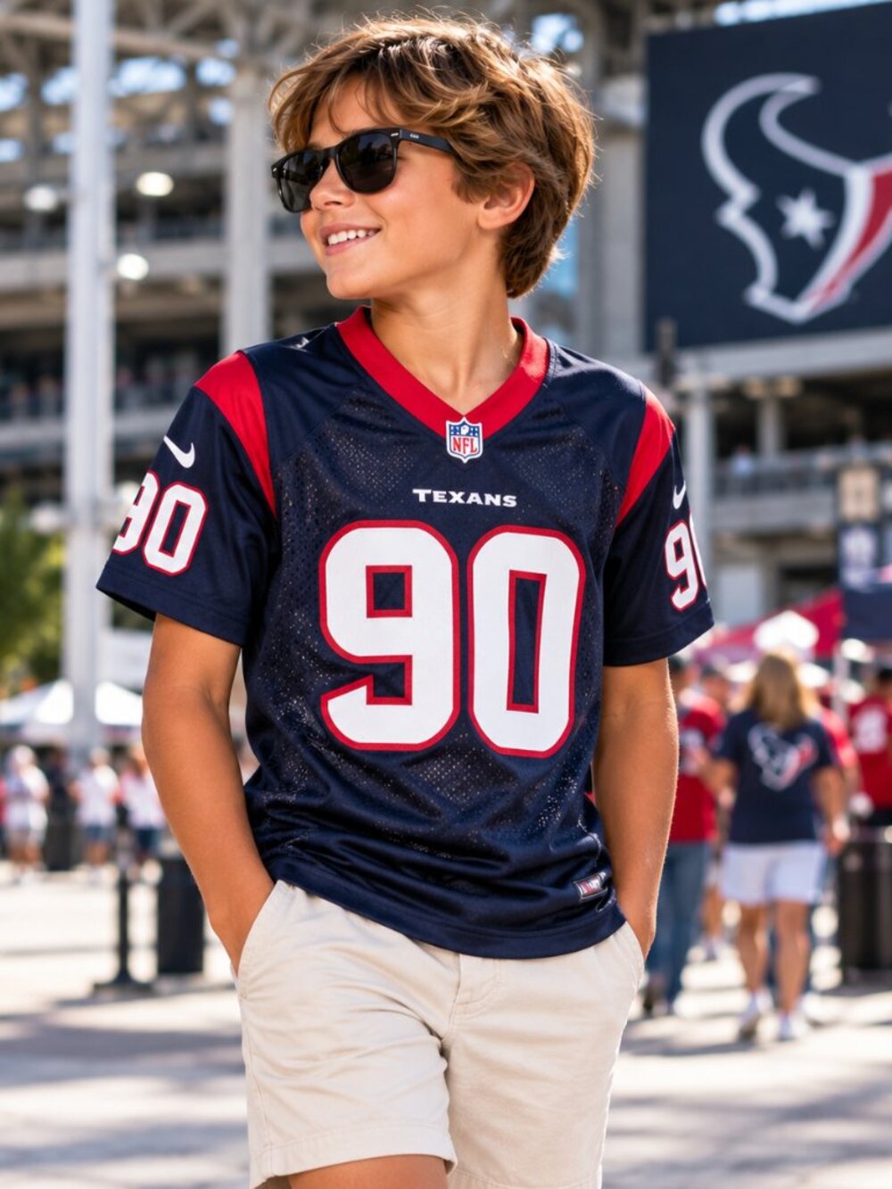 Nike Houston Texans Jadeveon Clowney #90 Youth Jersey Size Large 14-16
